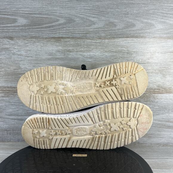 Hey Dude Men's Wally Slub Black Canvas Sneakers Size 12 - Picture 8 of 8